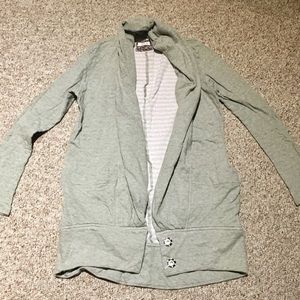 Green Anthropologie cardigan